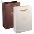 Manufacturer of Wine Take Away Food Paper Gift Bag with Twist Handles